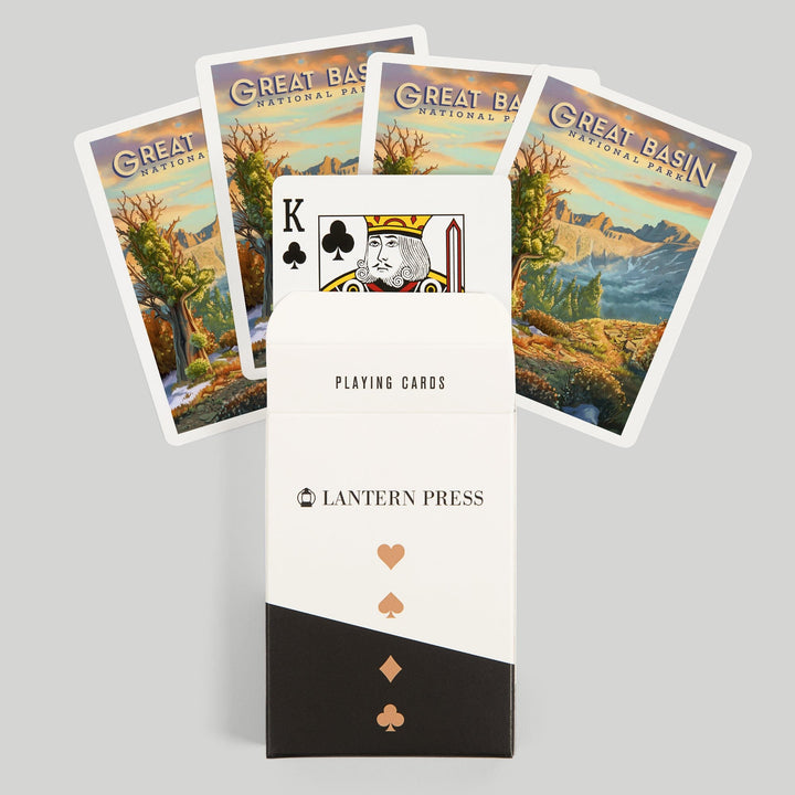 Playing Cards, Great Basin National Park, Nevada, Oil Painting, 52 Card Deck with Jokers in Box, Unique Art Cards Lantern Press 