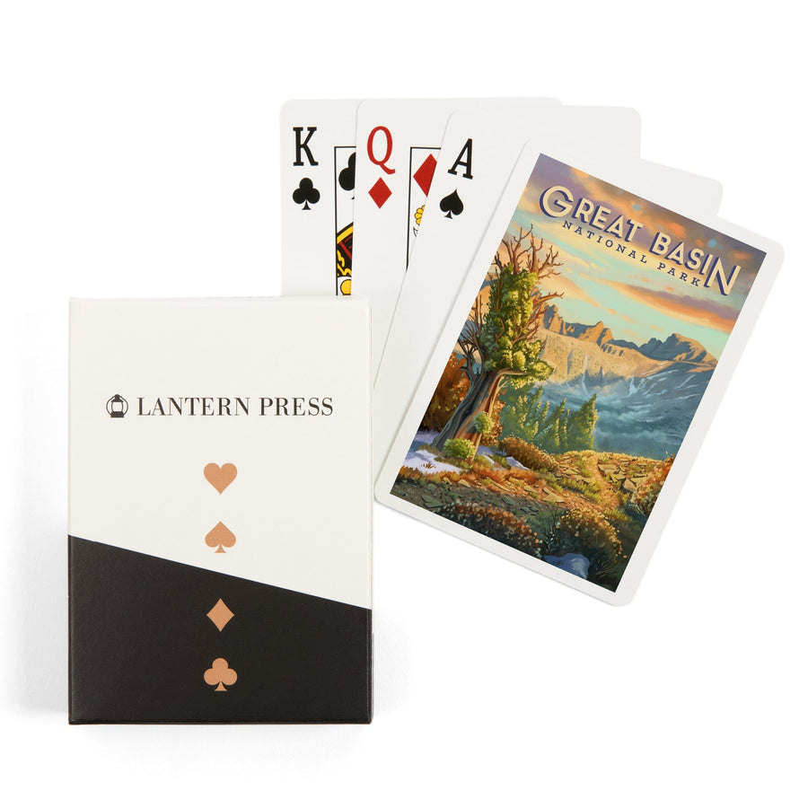 Playing Cards, Great Basin National Park, Nevada, Oil Painting, 52 Card Deck with Jokers in Box, Unique Art Cards Lantern Press 