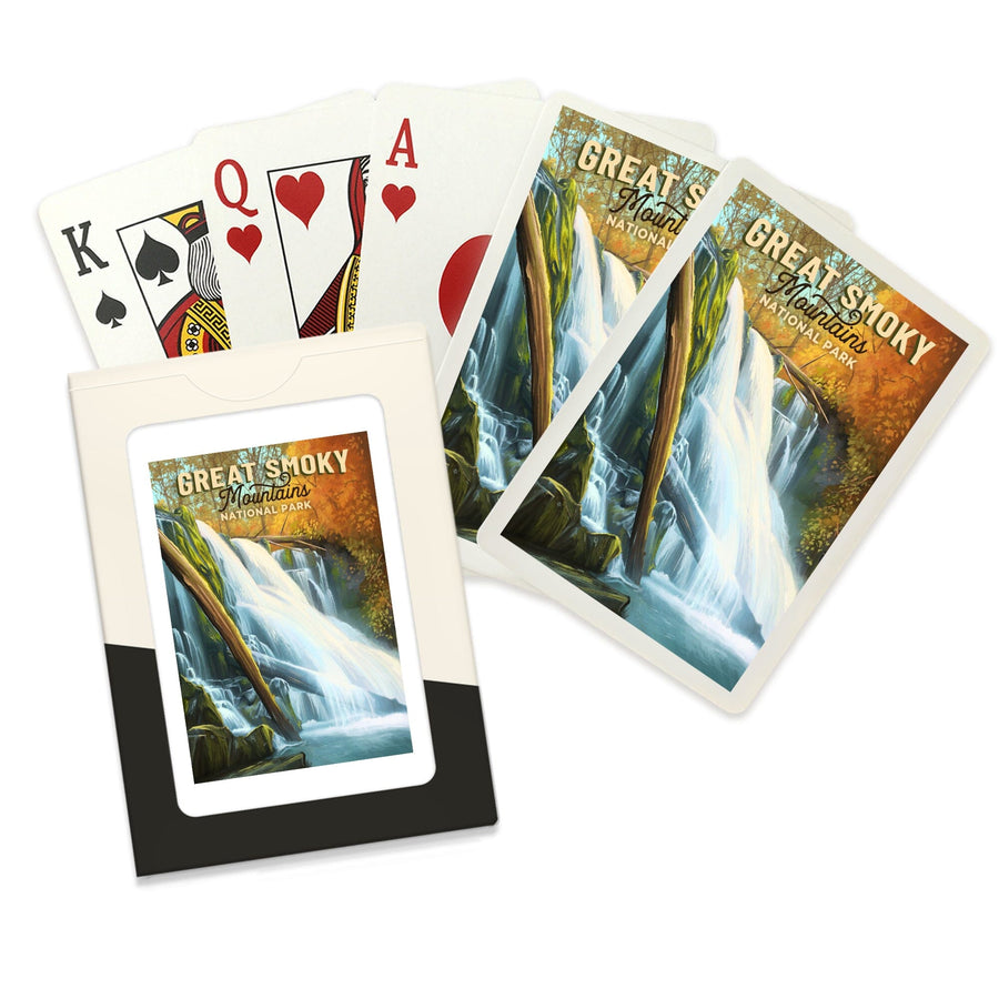 Playing Cards, Great Smoky Mountains National Park, Tennessee, Oil Painting, 52 Card Deck with Jokers in Box, Unique Art Cards Lantern Press 