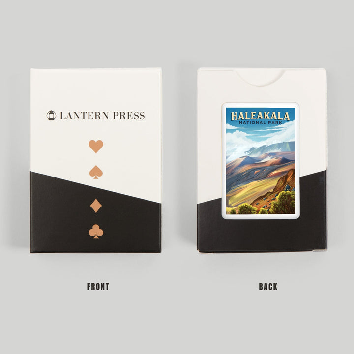 Playing Cards, Haleakalā National Park, Hawaii, Oil Painting, 52 Card Deck with Jokers in Box, Unique Art Cards Lantern Press 