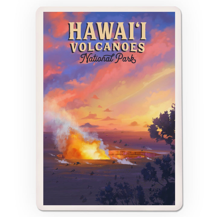 Playing Cards, Hawai‘i Volcanoes National Park, Hawaii, Oil Painting, 52 Card Deck with Jokers in Box, Unique Art Cards Lantern Press 
