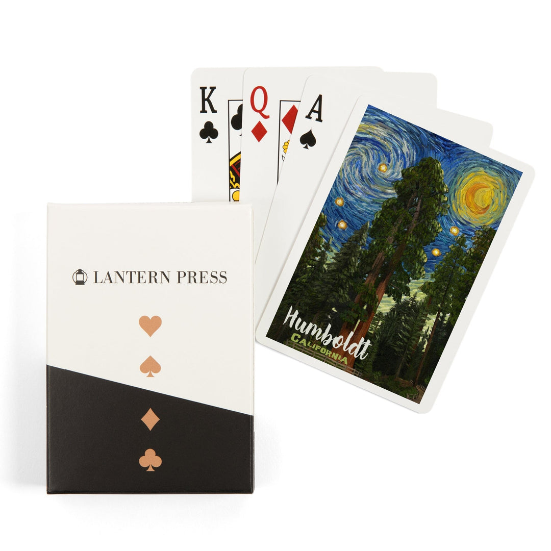 Playing Cards, Humboldt, California, Starry Night National Park Series, 52 Card Deck with Jokers in Box, Unique Art Cards Lantern Press 