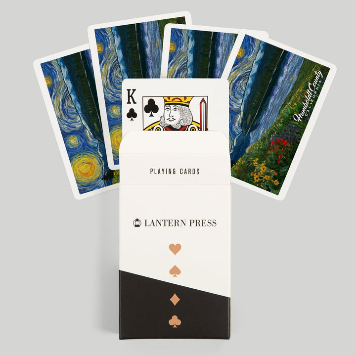 Playing Cards, Humboldt County, California, Starry Night, 52 Card Deck with Jokers in Box, Unique Art Cards Lantern Press 