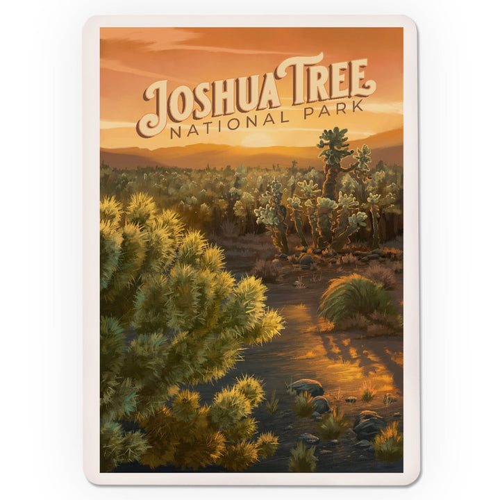 Playing Cards, Joshua Tree National Park, California, Oil Painting, 52 Card Deck with Jokers in Box, Unique Art Cards Lantern Press 