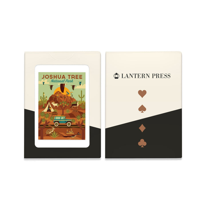 Playing Cards, Joshua Tree National Park Geometric, 52 Card Deck with Jokers in Box, Unique Art Cards Lantern Press 
