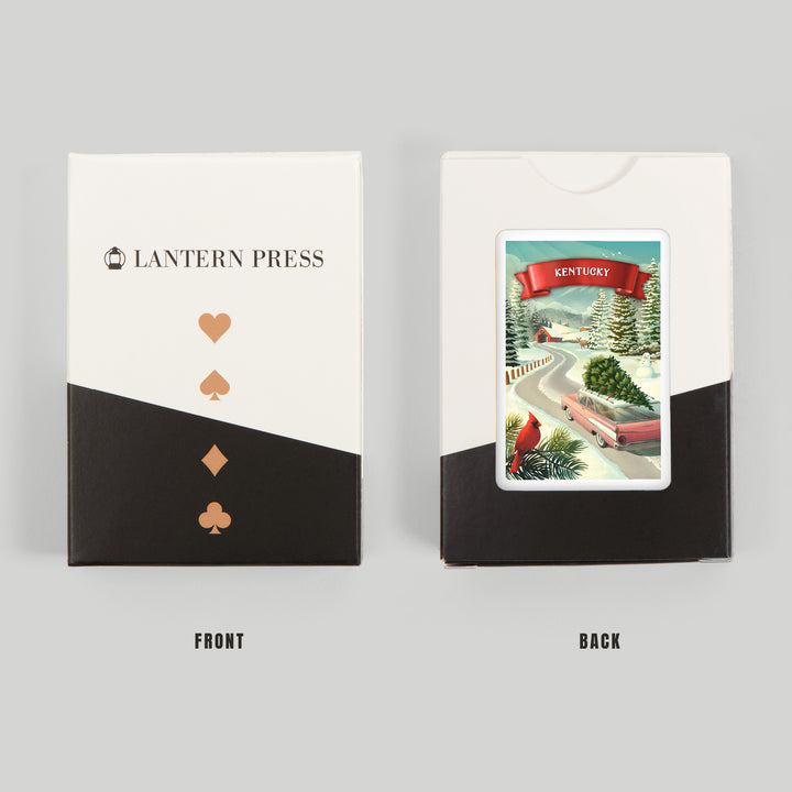 Playing Cards, Kentucky, Holiday Tradition, 52 Card Deck with Jokers in Box, Unique Art Cards Lantern Press 