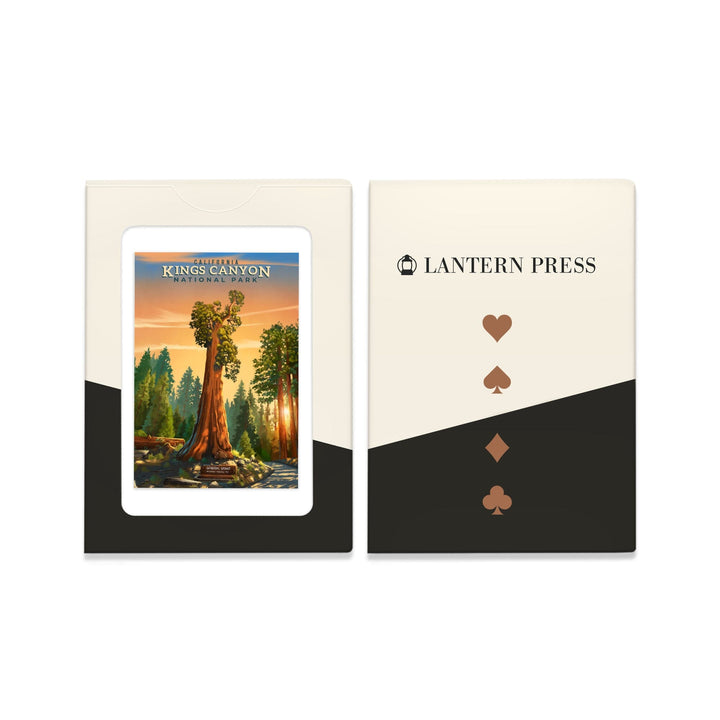 Playing Cards, Kings Canyon National Park, California, General Grant, Oil Painting, 52 Card Deck with Jokers in Box, Unique Art Cards Lantern Press 