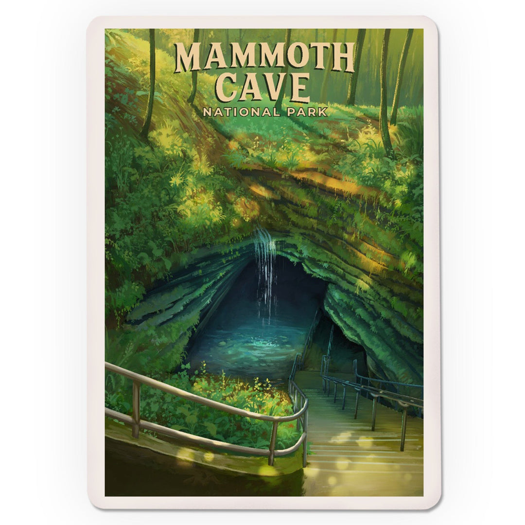 Playing Cards, Mammoth Cave National Park, Oil Painting, 52 Card Deck with Jokers in Box, Unique Art Cards Lantern Press 