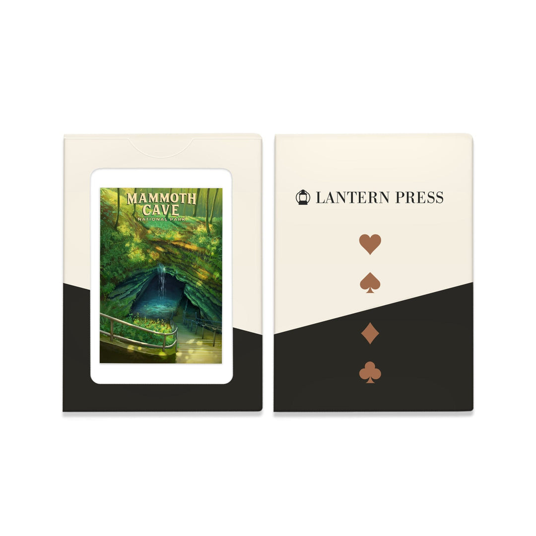 Playing Cards, Mammoth Cave National Park, Oil Painting, 52 Card Deck with Jokers in Box, Unique Art Cards Lantern Press 