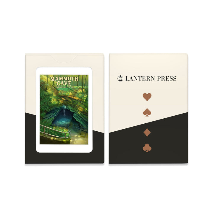 Playing Cards, Mammoth Cave National Park, Oil Painting, 52 Card Deck with Jokers in Box, Unique Art Cards Lantern Press 