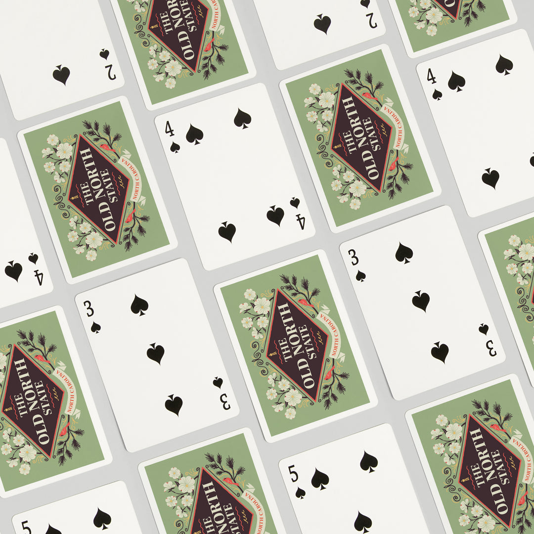 Playing Cards, North Carolina, State Motto Crest, State Series, 52 Card Deck with Jokers in Box, Unique Art Cards Lantern Press 