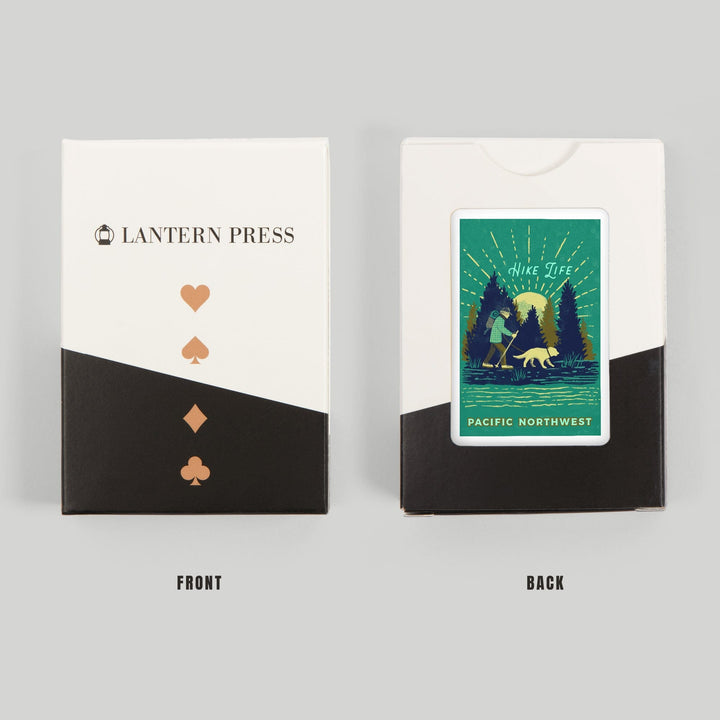Playing Cards, Pacific Northwest, Lake Life Series, Hike Life, 52 Card Deck with Jokers in Box, Unique Art Cards Lantern Press 