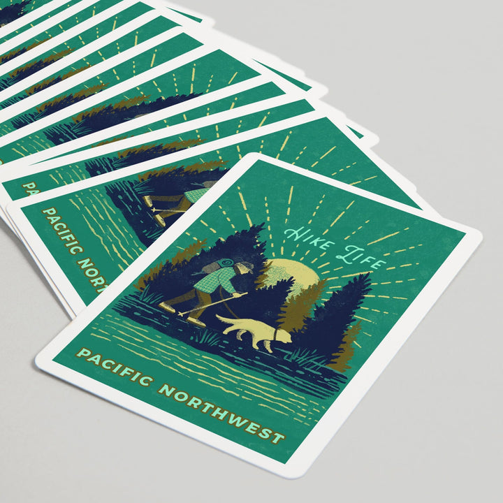 Playing Cards, Pacific Northwest, Lake Life Series, Hike Life, 52 Card Deck with Jokers in Box, Unique Art Cards Lantern Press 