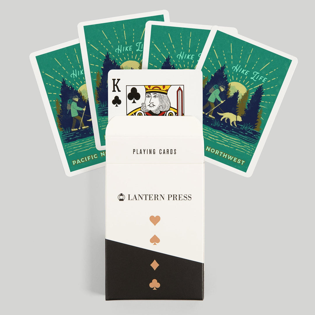 Playing Cards, Pacific Northwest, Lake Life Series, Hike Life, 52 Card Deck with Jokers in Box, Unique Art Cards Lantern Press 