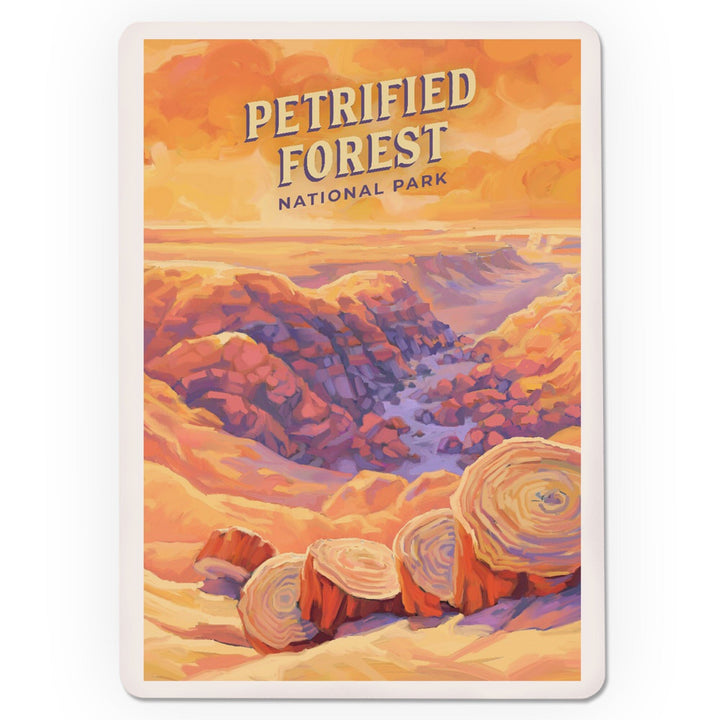 Playing Cards, Petrified Forest National Park, Arizona, Oil Painting, 52 Card Deck with Jokers in Box, Unique Art Cards Lantern Press 
