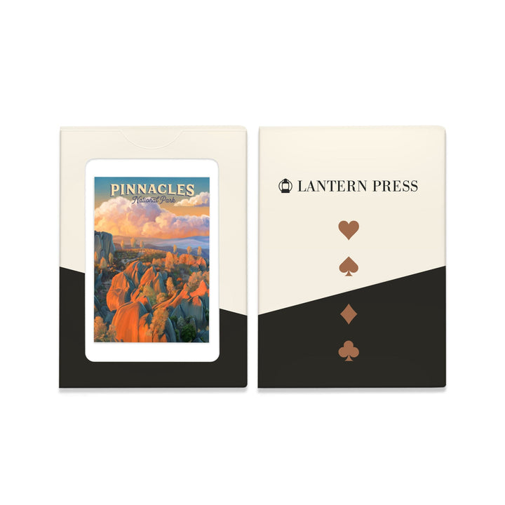 Playing Cards, Pinnacles National Park, California, Oil Painting, 52 Card Deck with Jokers in Box, Unique Art Cards Lantern Press 