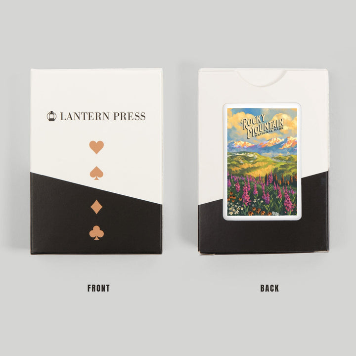 Playing Cards, Rocky Mountain National Park, Colorado, Oil Painting National Park Series, 52 Card Deck with Jokers in Box, Unique Art Cards Lantern Press 