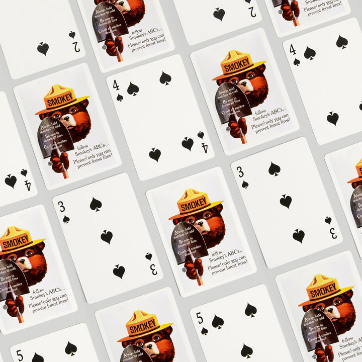 Playing Cards, Smokey Bear, ABCs, Shovels, Officially Licensed Vintage Poster, 52 Card Deck with Jokers in Box, Unique Art Cards Lantern Press 