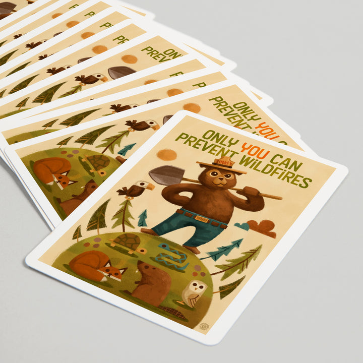 Playing Cards, Smokey Bear and Friends, Officially Licensed, 52 Card Deck with Jokers in Box, Unique Art Cards Lantern Press 
