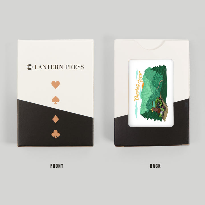 Playing Cards, Smokey Bear Driving, Officially Licensed, 52 Card Deck with Jokers in Box, Unique Art Cards Lantern Press 