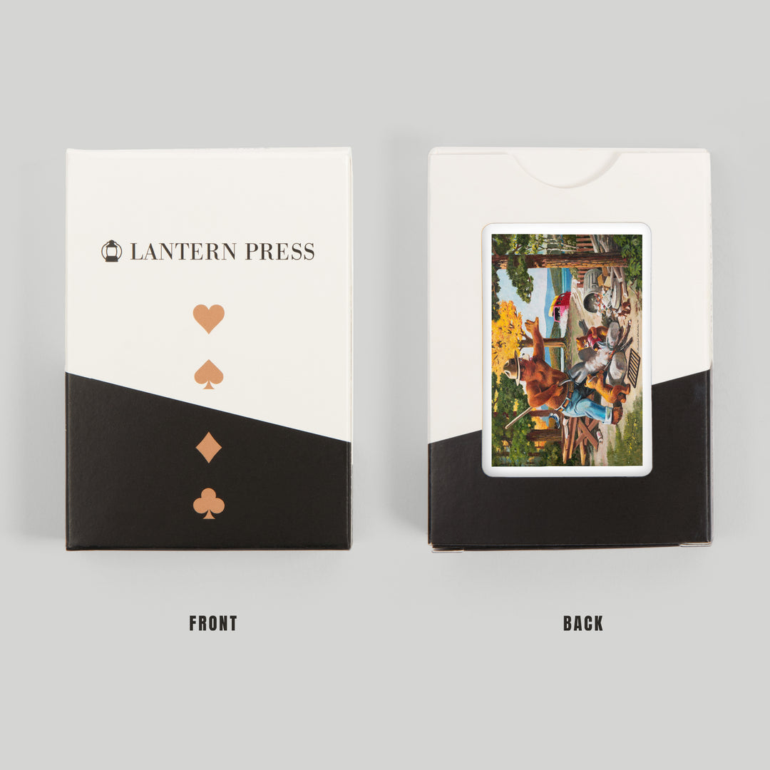 Playing Cards, Smokey Bear, Extinguishing Left Campfire, Officially Licensed Vintage Poster, 52 Card Deck with Jokers in Box, Unique Art Cards Lantern Press 