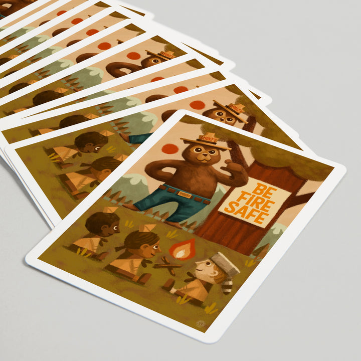 Playing Cards, Smokey Bear, Fire Safety School, Officially Licensed, 52 Card Deck with Jokers in Box, Unique Art Cards Lantern Press 
