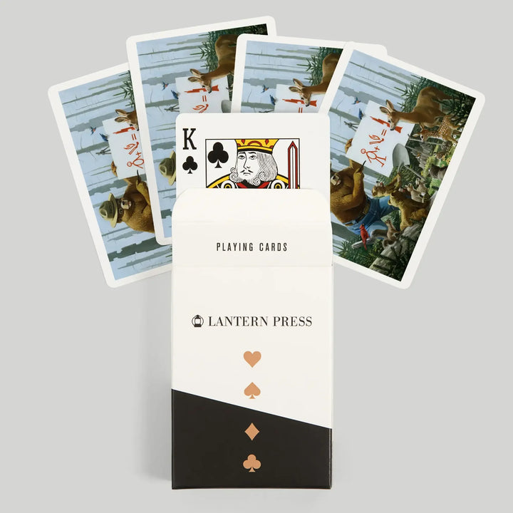 Playing Cards, Smokey Bear, Forest Fire Equation, Officially Licensed Vintage Poster, 52 Card Deck with Jokers in Box, Unique Art Cards Lantern Press 