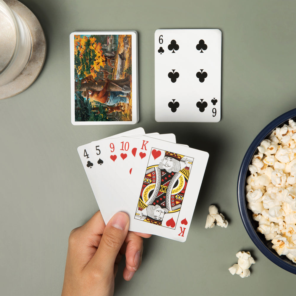 Playing Cards, Smokey Bear Hugging Tree, Officially Licensed, 52 Card Deck with Jokers in Box, Unique Art Cards Lantern Press 