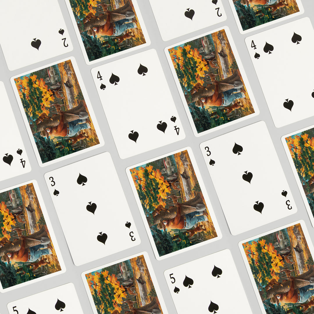 Playing Cards, Smokey Bear Hugging Tree, Officially Licensed, 52 Card Deck with Jokers in Box, Unique Art Cards Lantern Press 