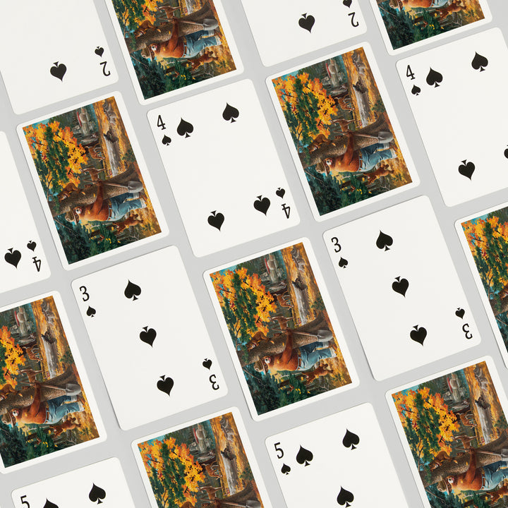 Playing Cards, Smokey Bear Hugging Tree, Officially Licensed, 52 Card Deck with Jokers in Box, Unique Art Cards Lantern Press 