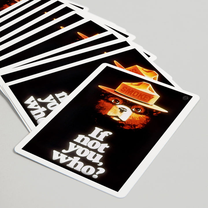 Playing Cards, Smokey Bear, If Not You, Who, Officially Licensed Vintage Poster, 52 Card Deck with Jokers in Box, Unique Art Cards Lantern Press 