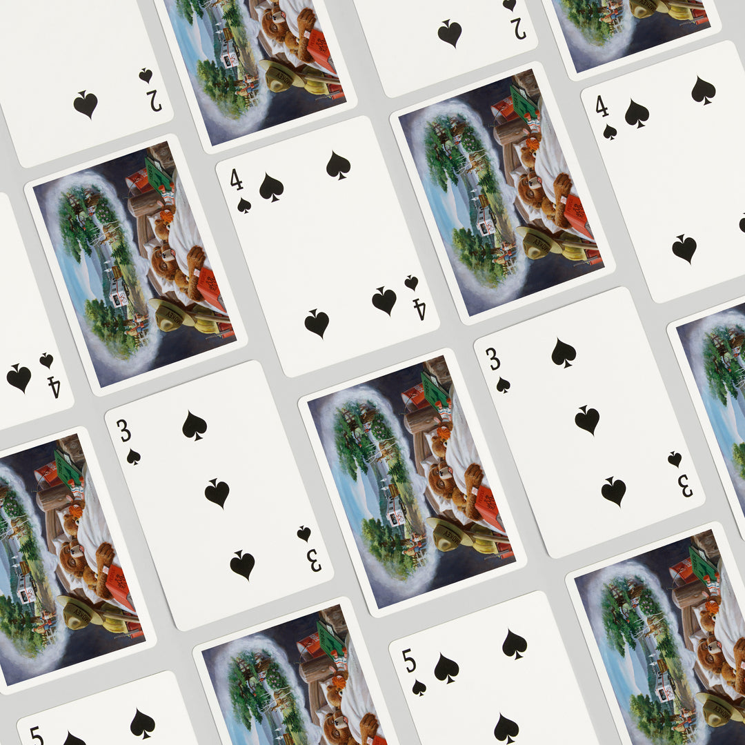 Playing Cards, Smokey Bear, In Bed Dreaming, Officially Licensed Vintage Poster, 52 Card Deck with Jokers in Box, Unique Art Cards Lantern Press 