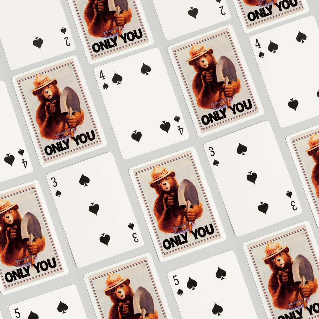 Playing Cards, Smokey Bear, Only You, Officially Licensed Vintage Poster, 52 Card Deck with Jokers in Box, Unique Art Cards Lantern Press 
