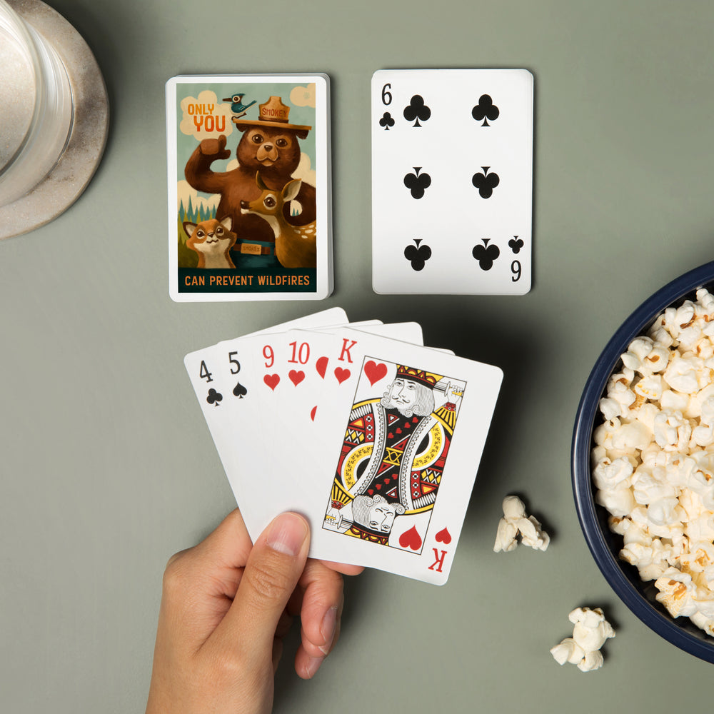 Playing Cards, Smokey Bear, Only You, Oil Painting, Officially Licensed, 52 Card Deck with Jokers in Box, Unique Art Cards Lantern Press 