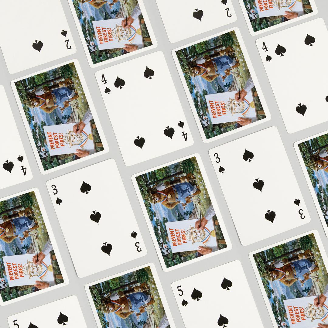 Playing Cards, Smokey Bear, Posing with Medal, Officially Licensed Vintage Poster, 52 Card Deck with Jokers in Box, Unique Art Cards Lantern Press 