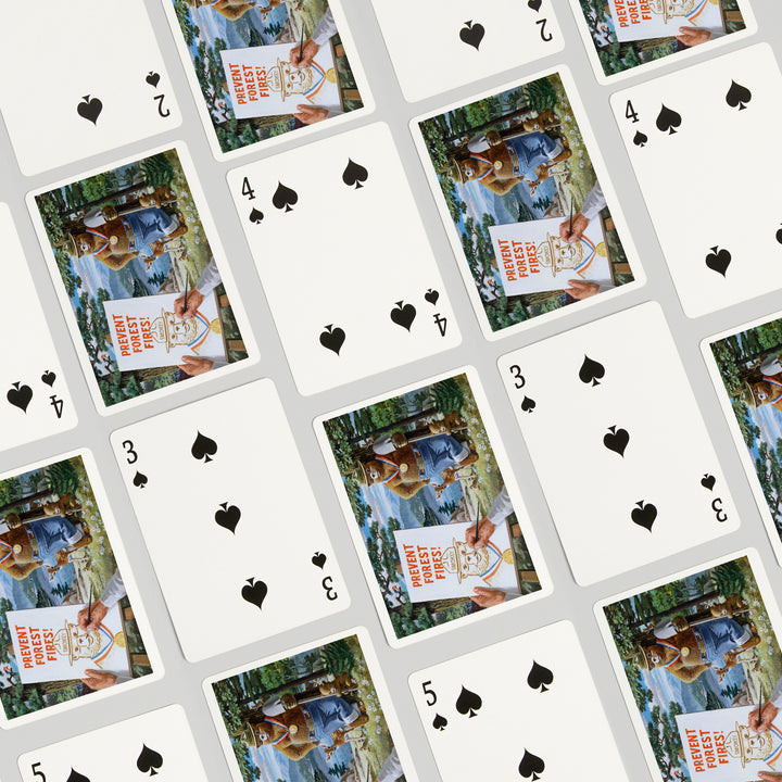 Playing Cards, Smokey Bear, Posing with Medal, Officially Licensed Vintage Poster, 52 Card Deck with Jokers in Box, Unique Art Cards Lantern Press 