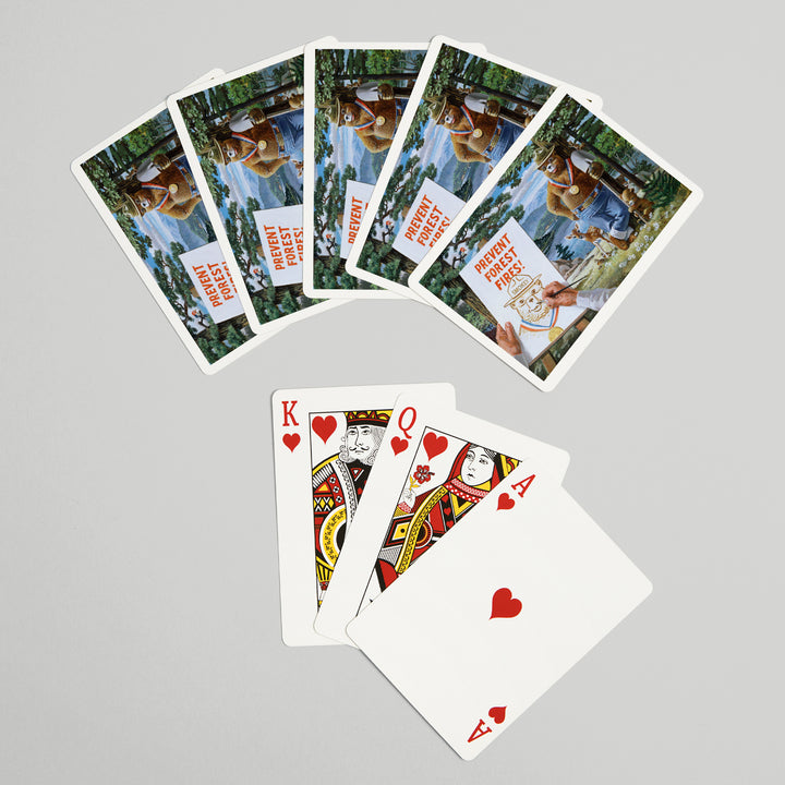 Playing Cards, Smokey Bear, Posing with Medal, Officially Licensed Vintage Poster, 52 Card Deck with Jokers in Box, Unique Art Cards Lantern Press 