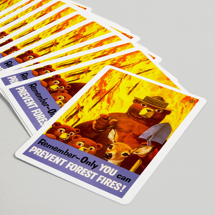 Playing Cards, Smokey Bear, Remember, Officially Licensed Vintage Poster, 52 Card Deck with Jokers in Box, Unique Art Cards Lantern Press 