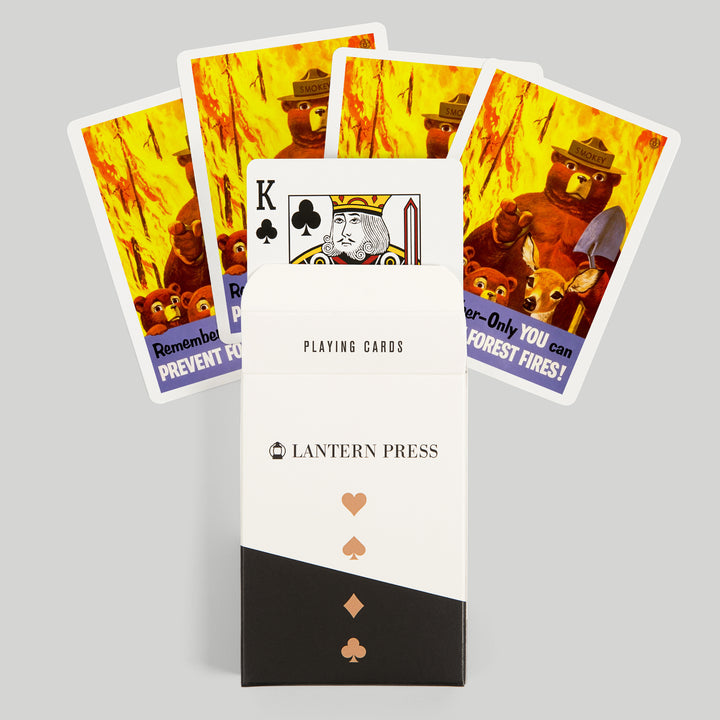 Playing Cards, Smokey Bear, Remember, Officially Licensed Vintage Poster, 52 Card Deck with Jokers in Box, Unique Art Cards Lantern Press 