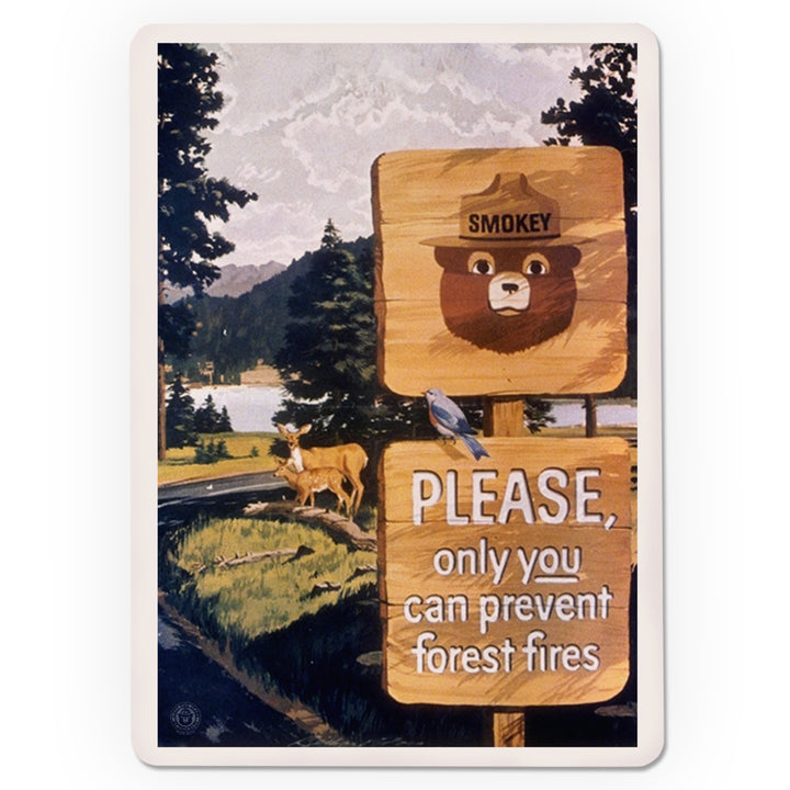 Playing Cards, Smokey Bear, Smokey Signs, Officially Licensed Vintage Poster, 52 Card Deck with Jokers in Box, Unique Art Cards Lantern Press 