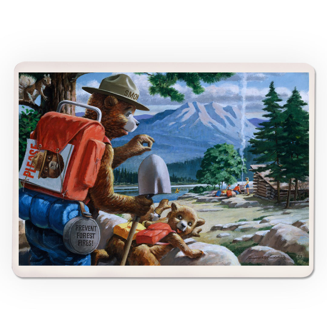 Playing Cards, Smokey Bear, Spying on Campers, Officially Licensed Vintage Poster, 52 Card Deck with Jokers in Box, Unique Art Cards Lantern Press 