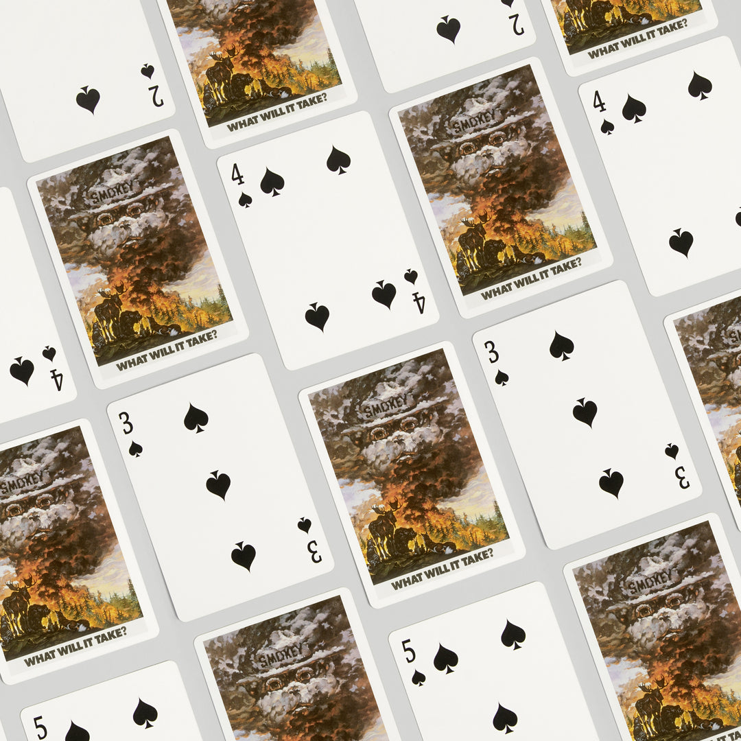 Playing Cards, Smokey Bear, Time it Took to Grow a Tree, Officially Licensed Vintage Poster, 52 Card Deck with Jokers in Box, Unique Art Cards Lantern Press 