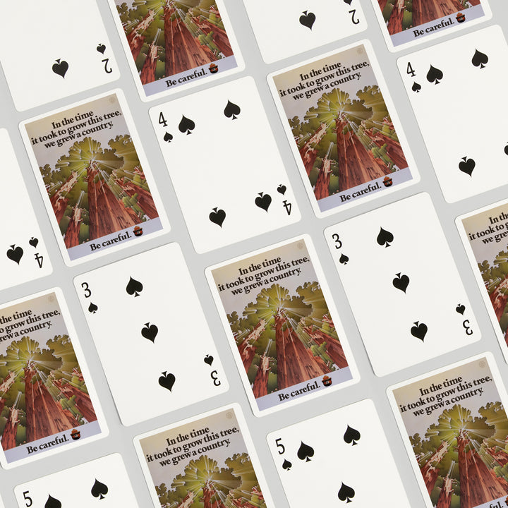 Playing Cards, Smokey Bear, Time it Took to Grow a Tree, Officially Licensed Vintage Poster, 52 Card Deck with Jokers in Box, Unique Art Cards Lantern Press 