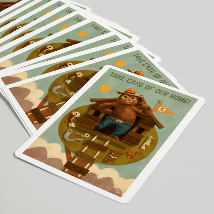 Playing Cards, Smokey Bear, Treehouse, Officially Licensed, 52 Card Deck with Jokers in Box, Unique Art Cards Lantern Press 