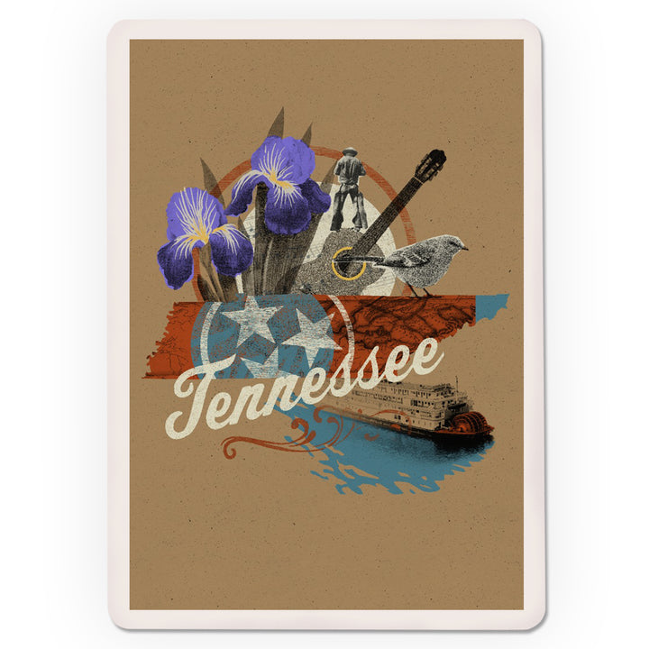 Playing Cards, Tennessee, State Photomontage, State Series, 52 Card Deck with Jokers in Box, Unique Art Cards Lantern Press 
