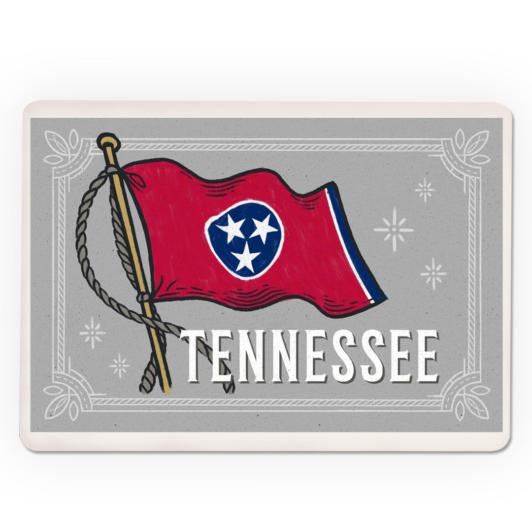 Playing Cards, Tennessee, Waving State Flag, State Series, 52 Card Deck with Jokers in Box, Unique Art Cards Lantern Press 