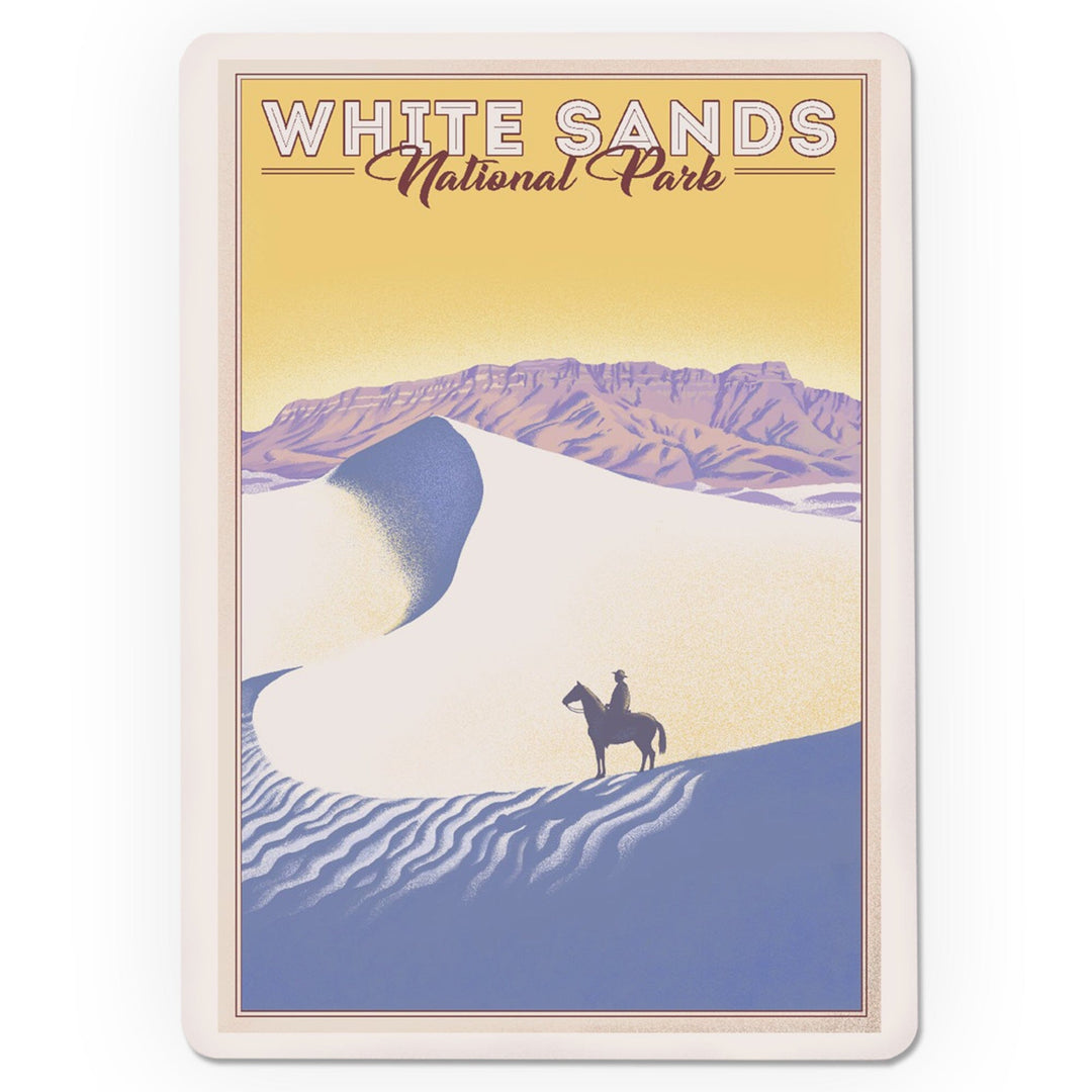 Playing Cards, White Sands National Park, Litho, 52 Card Deck with Jokers in Box, Unique Art Cards Lantern Press 