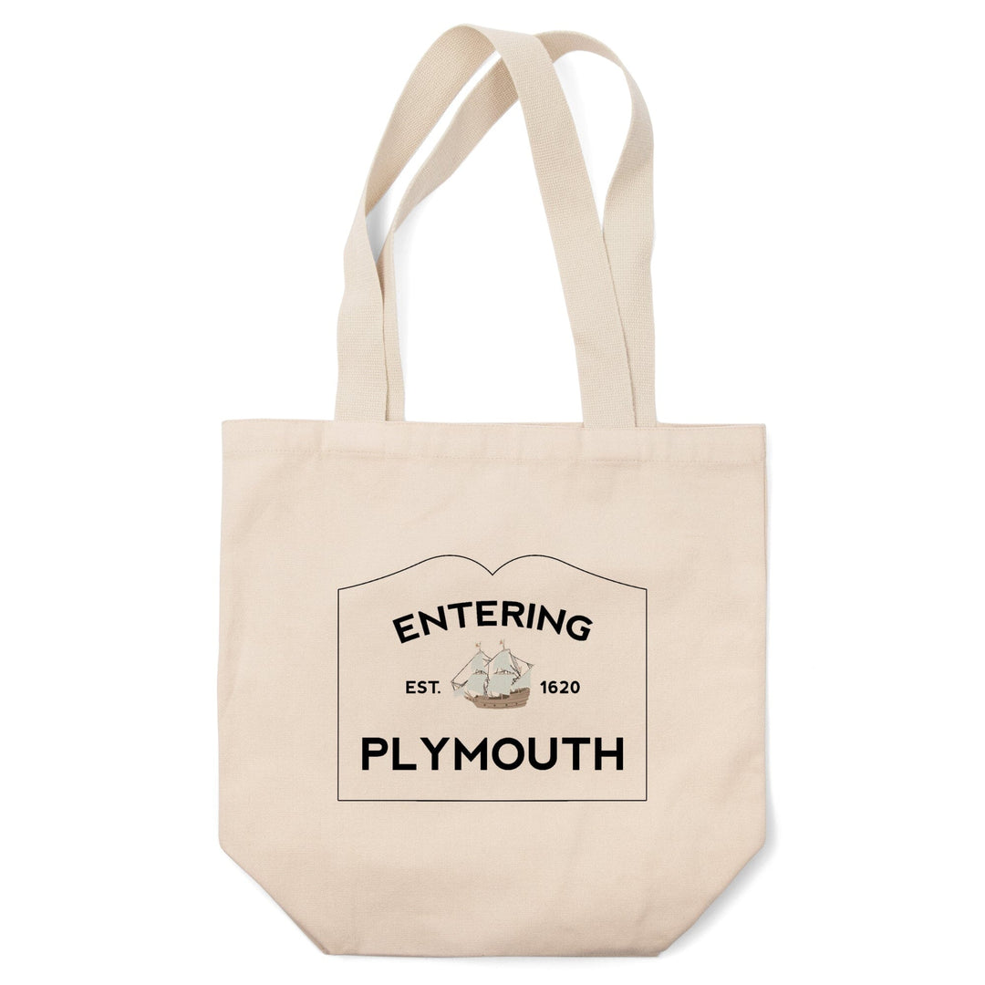 Plymouth, Massachusetts, Entering Plymouth, Weather Vane, Tote Bag Totes Lantern Press 