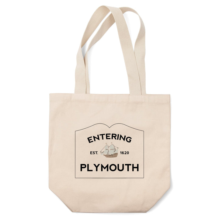 Plymouth, Massachusetts, Entering Plymouth, Weather Vane, Tote Bag Totes Lantern Press 