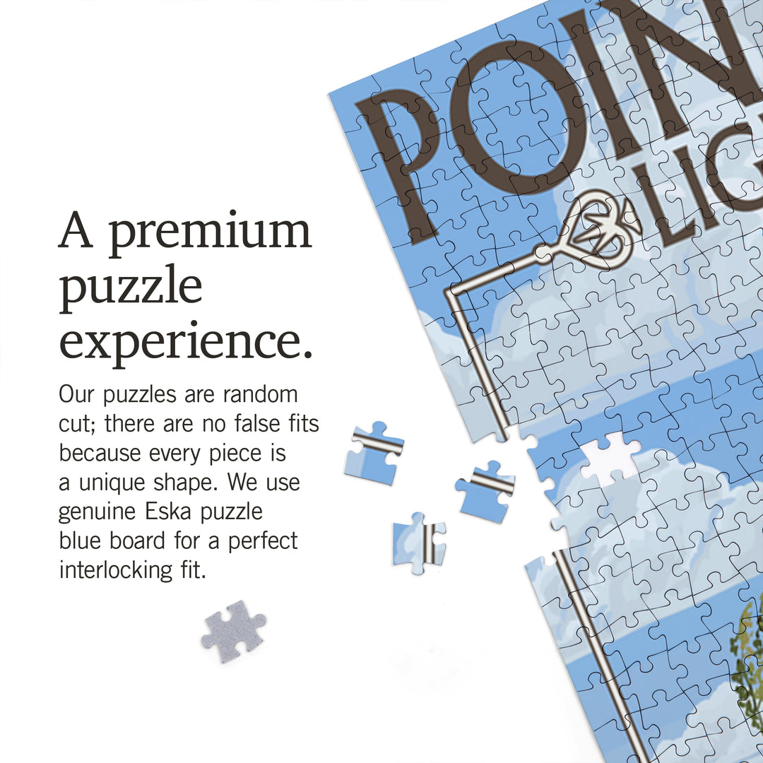 Point Betsie Lighthouse, Michigan, Jigsaw Puzzle Puzzle Lantern Press 